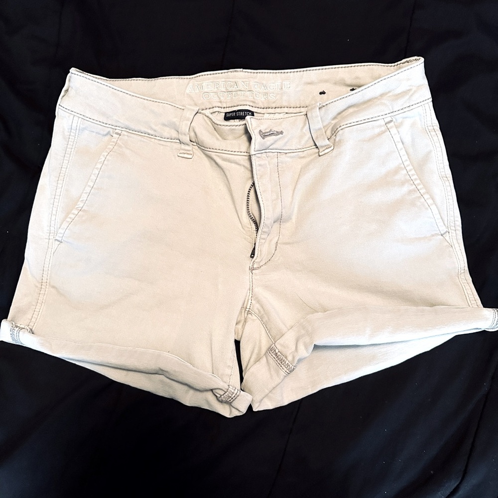Super cute khaki shorts branded American Eagle outfitters